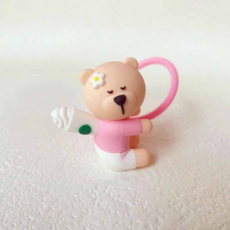 BearBrew Straw Cap β 1PC Cartoon Bear Plug (Fits 7β8mm / 0.28β0.31in Straws)