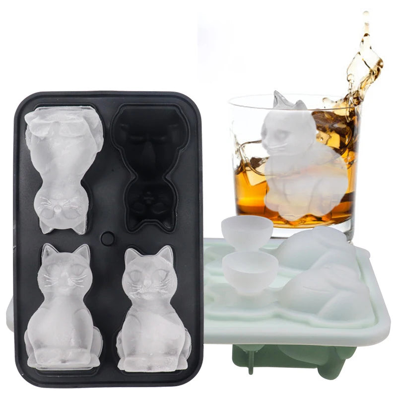 PurrChill 3D Cat Ice Cube Mold