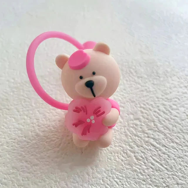 BearBrew Straw Cap β 1PC Cartoon Bear Plug (Fits 7β8mm / 0.28β0.31in Straws)